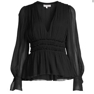 Rebecca Taylor Silk Chiffon Blouse